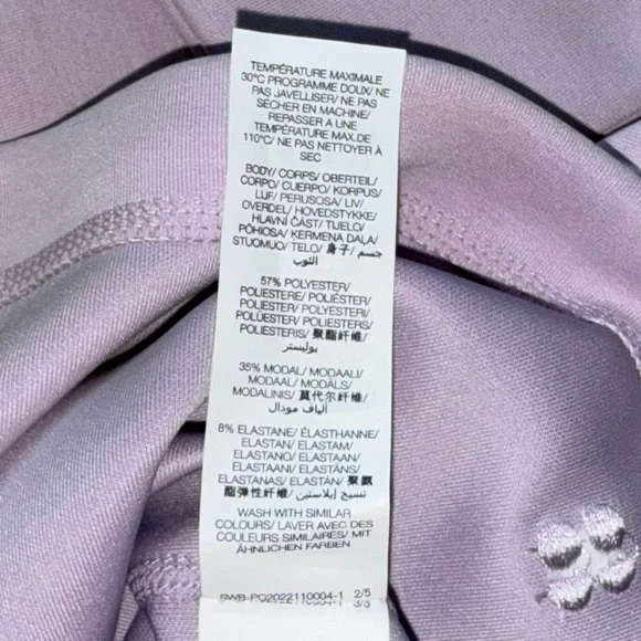 Sweaty Betty Class Crop Tie Waist Sweatshirt in Lavender Size 4 - Picture 10 of 10